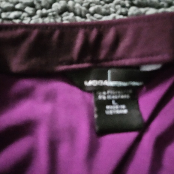 Purple Strapless Blouse - Picture 4 of 4